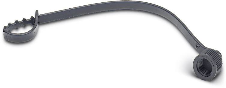 A black, long tap spanner used for securing tap components.