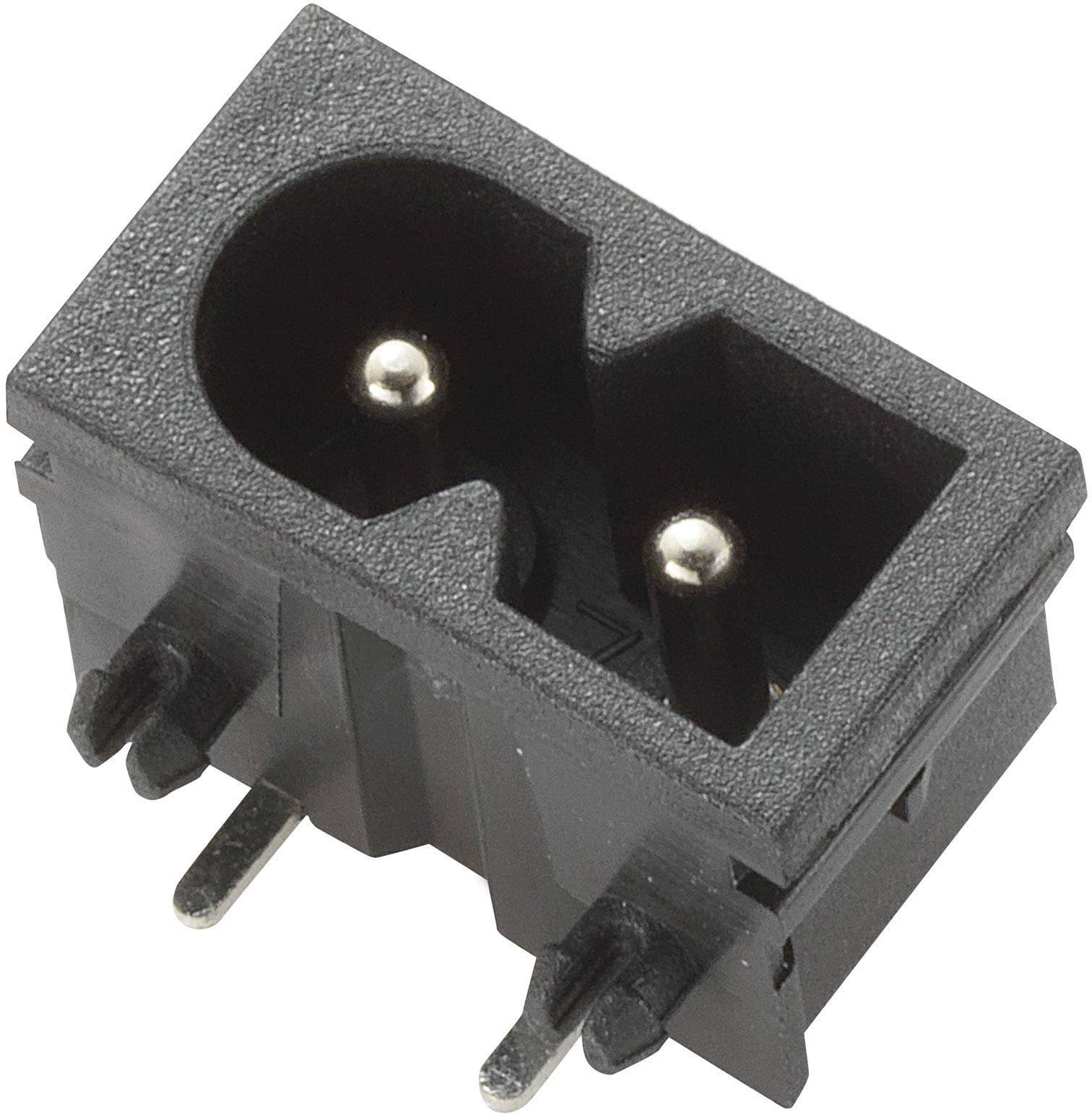 IEC connector Plug, horizontal mount Total number of pins 2 2.5 A