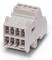 A grey electrical multi-pin connector, suitable for panel mounting in industrial applications.