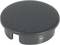 A black plastic blanking cap, open on the side, presumably for sealing cable glands or pipes.