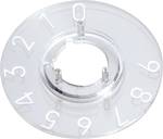 Numbered dial for round knob dia 10 mm
