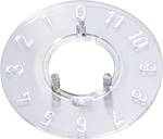 Numbered dial for round/wing knob dia 13.5 mm