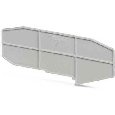 Grey plastic protective cap, marked with 'D-SRTK 6', 'Phoenix Contact' brand name engraved, rectangular shape.