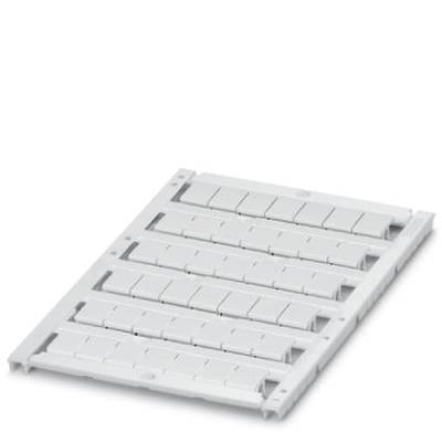A white component with multiple horizontal hinge covers on a flat surface, potentially part of an electrical installation.