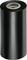 A black film roll stands vertically. It is cylindrical and rests on a light surface.