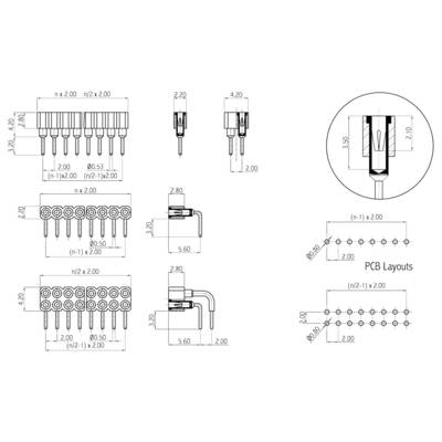 Buy W & P Products SIL socket (precision) No. of rows: 1 Pins per row ...