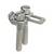 Two metal bolts with screw heads, connected by a metallic mounting bracket. Used for secure fastening.