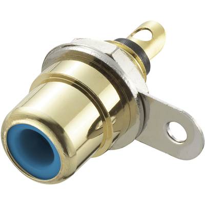 TRU COMPONENTS 719232 RCA connector Socket, vertical vertical Number of pins (num): 2  Blue 1 pc(s) 