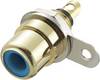 TRU COMPONENTS 719232 RCA connector Socket, vertical vertical Number of pins: 2 Blue 1 pc(s)