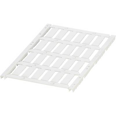 White plastic pallet with grid design. Used for secure storage and transportation of goods in warehouses and shipping.