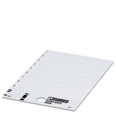 A white sheet of paper with perforated edges and holes at the bottom margin, useful for filing in ring binders.