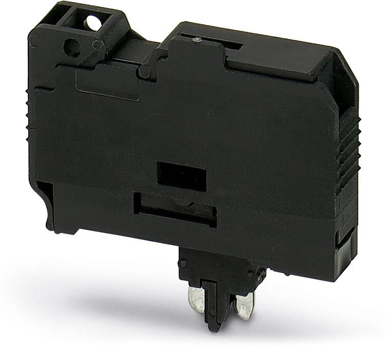 A black miniature circuit breaker, suitable for use in electrical control cabinets for overcurrent protection.