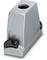 A silver, compact pencil sharpener with a side lever for operation, suitable for desktop use.