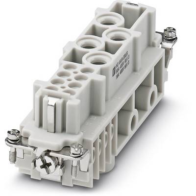 An electrical connector block with metal screws and multiple terminals for secure cable connection.