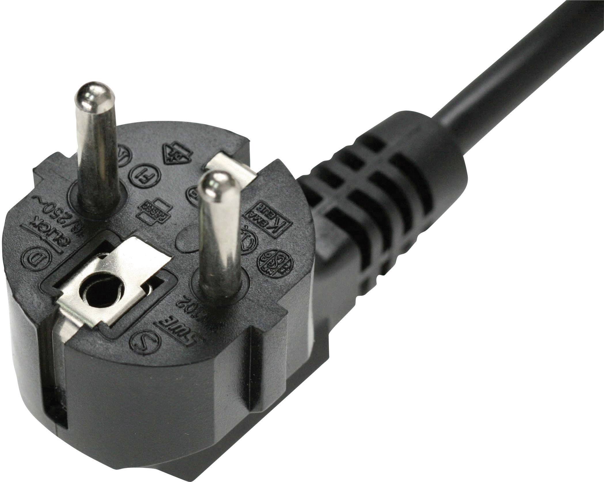 Kash Iec Cable Iec C13 Socket - Pg Right-angle Plug Black 3.00 M 1 Pc(s 