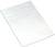 A sheet of white label stickers in A4 format, lying on a white surface.