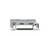 Grey terminal holder with rectangular opening and mounting hook. Used in electrical switch panels for cable securing.