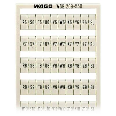 'WAGO WSB 209-550' marker labels in a grid, marked with number and letter combinations from R6 to Z9 and SL.