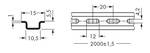 Steel carrier rail