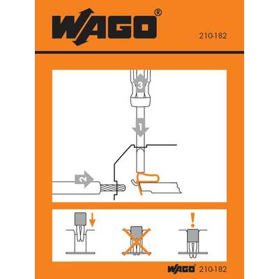A Guide to Proper Installation. Shows the insertion process of a plug into a terminal block in three steps.