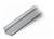 Metal channel in C-shape, photographed from the side, showing a smooth, grey surface. Suitable for construction sites or mounting components.