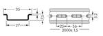 Steel carrier rail