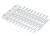 Three metal rulers or spacer gauges arranged in a row, with graduated teeth of varying widths.