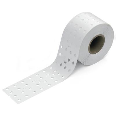 A roll of toilet paper with perforated holes unrolls easily.