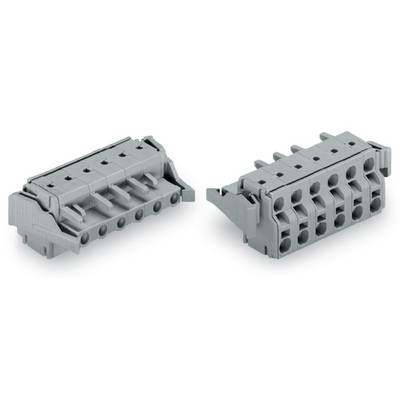 Two grey multi-contact connectors used for electrical connections in industrial applications.
