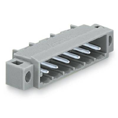 A rectangular, grey connector with multiple metal pins. Used for electrical connections in devices.