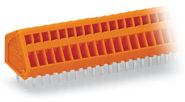 WAGO 233-406 Spring-loaded terminal 0.50 mm² Number of pins 6 Orange 280 pc(s)