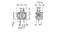 Technical drawing of a switch with dimensions: width 12.5 mm, height 15.5 mm, depth 7.62 mm, pin spacings indicated.