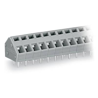 WAGO 236-106 Spring-loaded terminal 2.50 mm² Number of pins (num) 6 Grey 140 pc(s) 