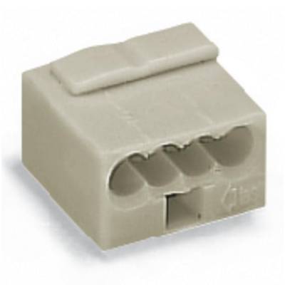 Cable clips for electrical cables, compact design, grey. Suitable for connecting multiple cable connections in electrical circuits.
