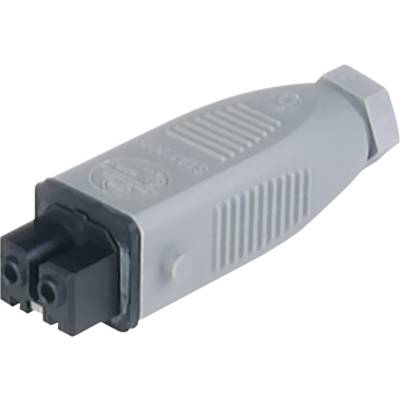 Hirschmann 932 037-106-1 Mains connector STAK Socket, straight Total number of pins: 2 + PE 16 A Grey 1 pc(s) 