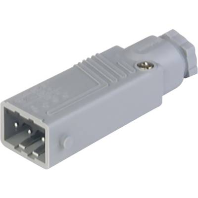 Hirschmann 932 143-106-1 Mains connector STAS Plug, straight Total number of pins: 3 + PE 16 A Grey 1 pc(s) 