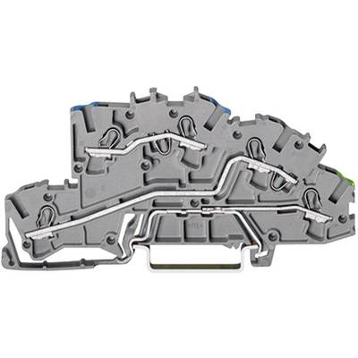 WAGO 2003-7646 Industrial terminal block 5.20 mm Pull spring Configuration: N, L, Terre Grey 1 pc(s)