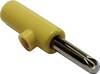 Schnepp Jack plug Plug, straight Pin diameter: 4 mm Yellow 1 pc(s)