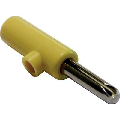 Schnepp  Jack plug Plug, straight Pin diameter: 4 mm Yellow 1 pc(s) 