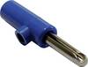 Schnepp Jack plug Plug, straight Pin diameter: 4 mm Blue 1 pc(s)