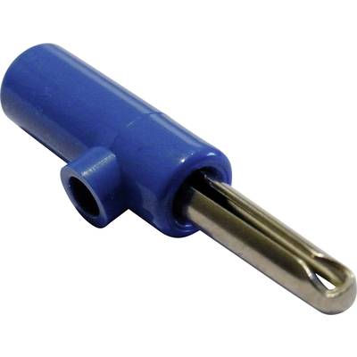 Schnepp  Jack plug Plug, straight Pin diameter: 4 mm Blue 1 pc(s) 