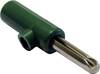 Schnepp Jack plug Plug, straight Pin diameter: 4 mm Green 1 pc(s)