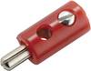 Kahlert Licht Mini jack plug Plug, straight Pin diameter: 2.6 mm Red 1 pc(s)