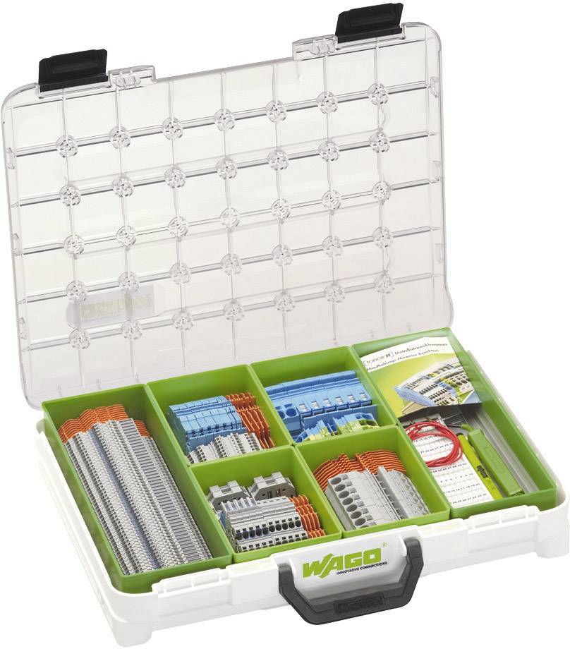 WAGO 821-120 TOBJOB S Installation Box Premium Grey, Blue, Green-yellow, Orange