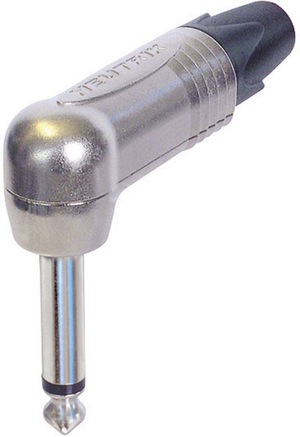 Neutrik NP2RX 6.35 mm audio jack Plug, right angle Number of pins: 2 Mono Silver 1 pc(s)