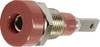 Stäubli LB-I2R Jack socket Socket, vertical vertical Pin diameter: 2 mm Red 1 pc(s)