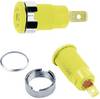 Stäubli SLB4-F Safety jack socket Socket, built-in Pin diameter: 4 mm Yellow 1 pc(s) Piece