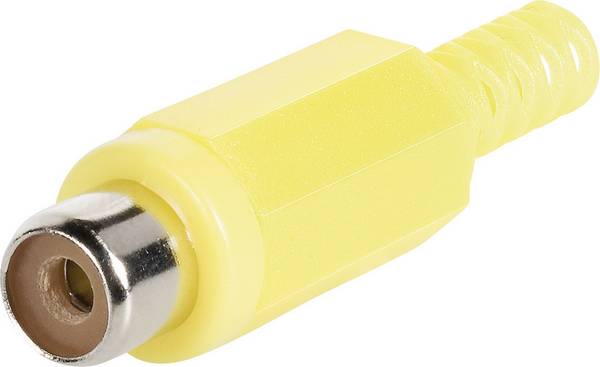 TRU COMPONENTS 1578859 RCA connector Socket, straight Number of pins: 2 Red 1 pc(s)