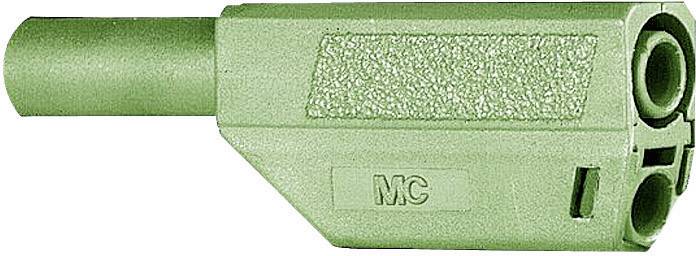 Straight blade safety plug Plug, straight Pin diameter: 4 mm Green Stäubli SLS425-SE/Q/N 1 pc(s)-0