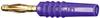 Stäubli SLS205-L Straight blade plug Plug, straight Pin diameter: 2 mm Violet 1 pc(s)